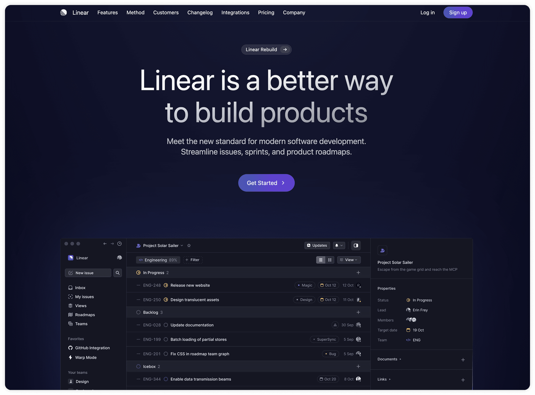 Linear Rebuild